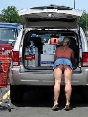 Soccer Mom With No Panties Putting Groceries Away