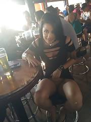 Upskirt In The Bar