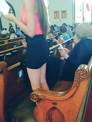 Sexual Girlie Attending Church