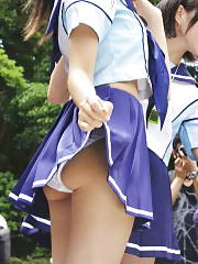 Japanese Schoolgrl Upskirt White Panties