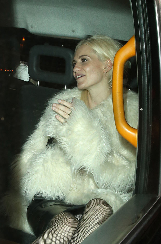 Poppy Delevinge Pantie Up-skirt In The Taxi