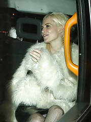Poppy Delevinge Pantie Up-skirt In The Taxi