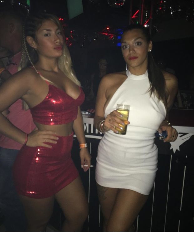 Look At Her Red Mini Skirt Is Ideal To Broke Her Ass And Her Friend With Withe Tight Dress Is So Fuckeable