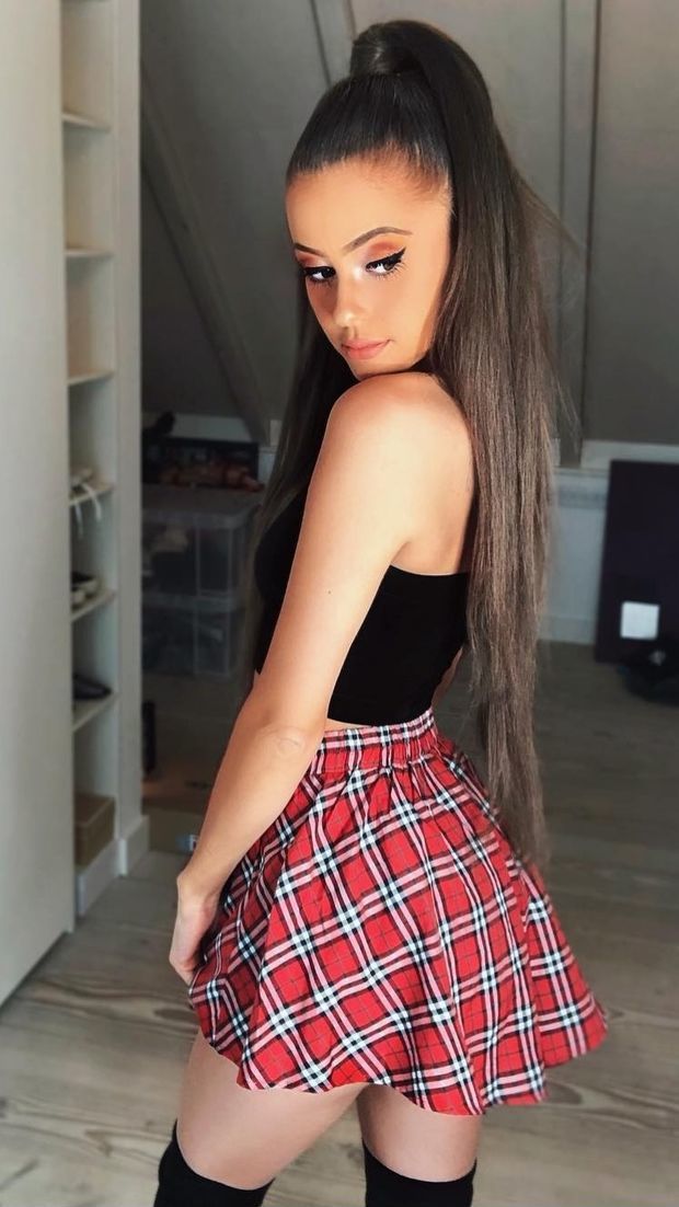 Rectal With Plaid Skirt