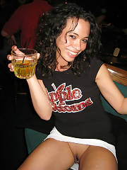 A Bad Women Drinking While Posing For Pic